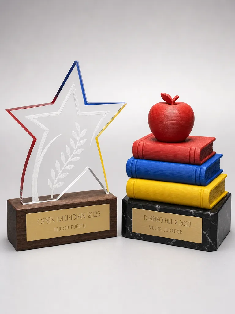 Trofeos escolares personalizados