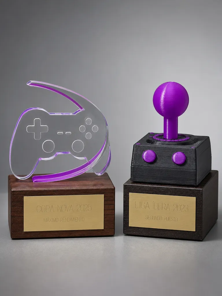 Trofeos gamer personalizados para esports
