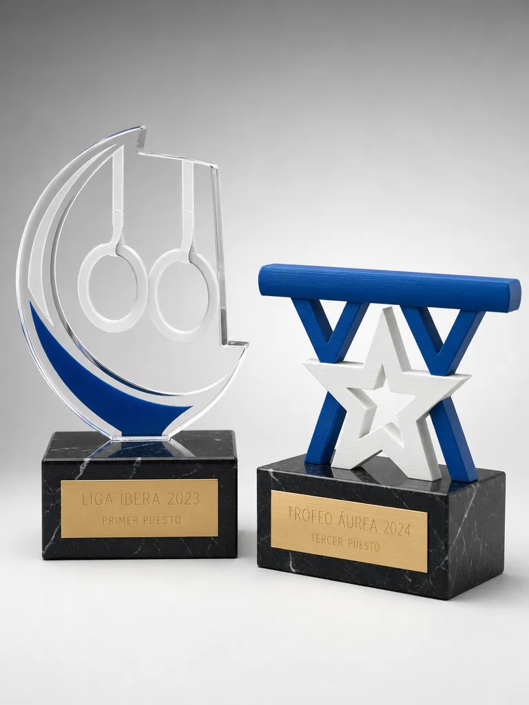 Custom gymnastics trophies