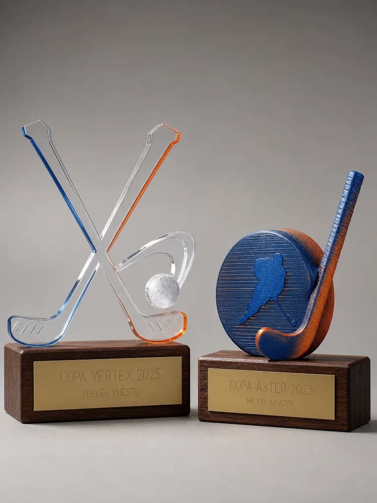 Trofeos de hockey personalizados