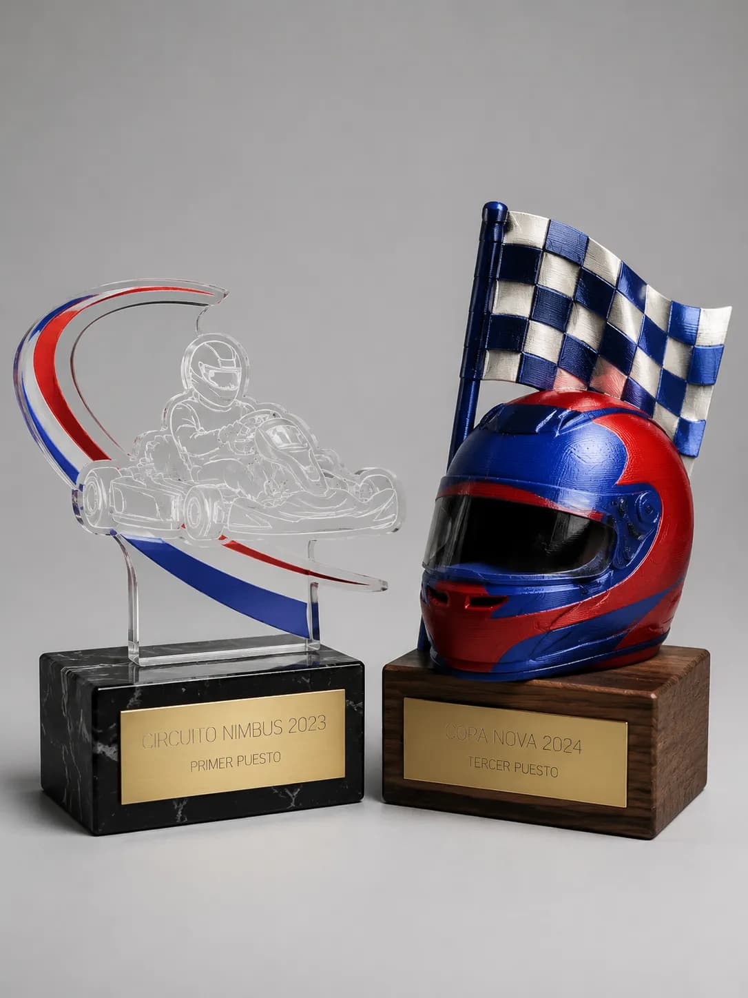 Custom karting trophies