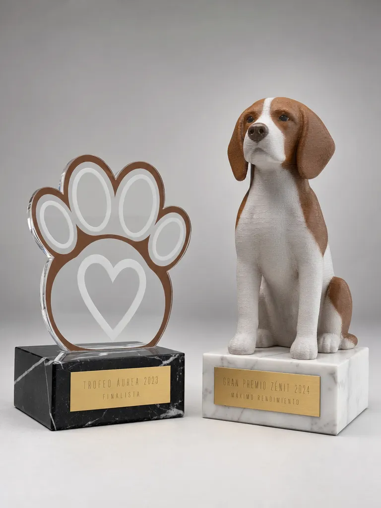 Trofeos para mascotas personalizados