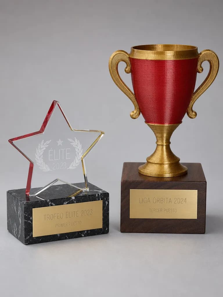 Custom mini trophies