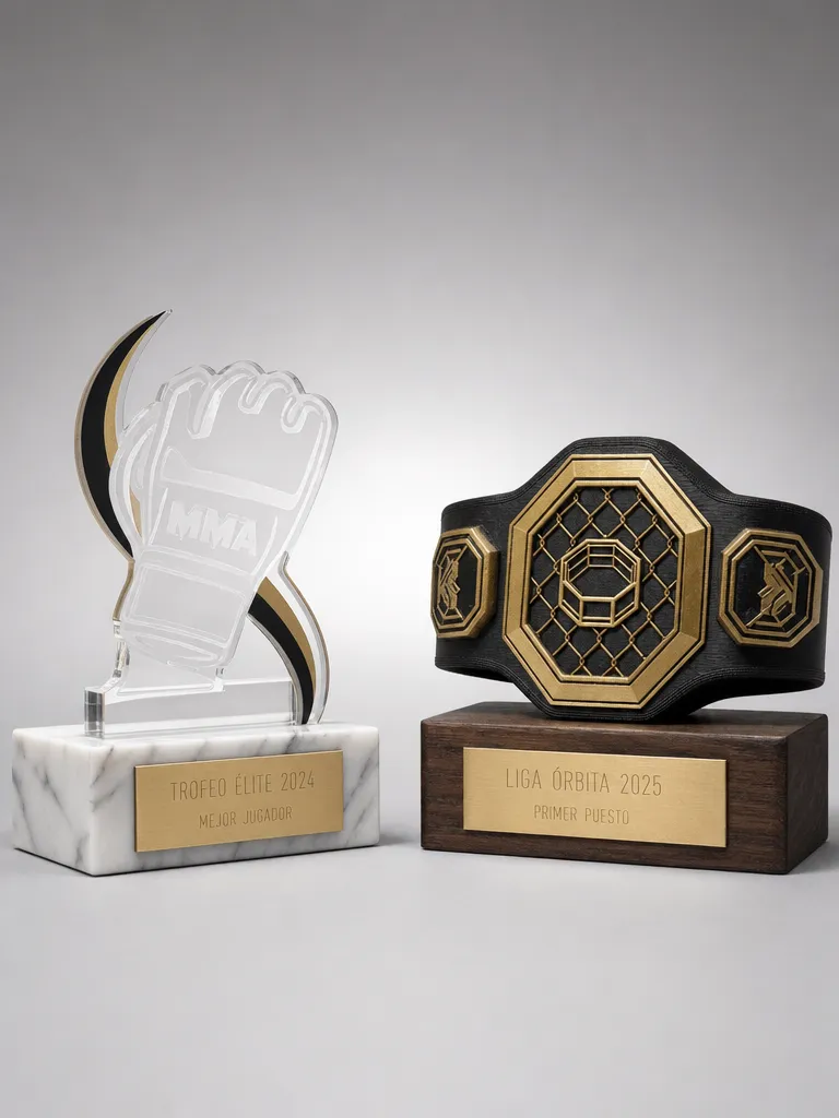 Trofeos de MMA personalizados