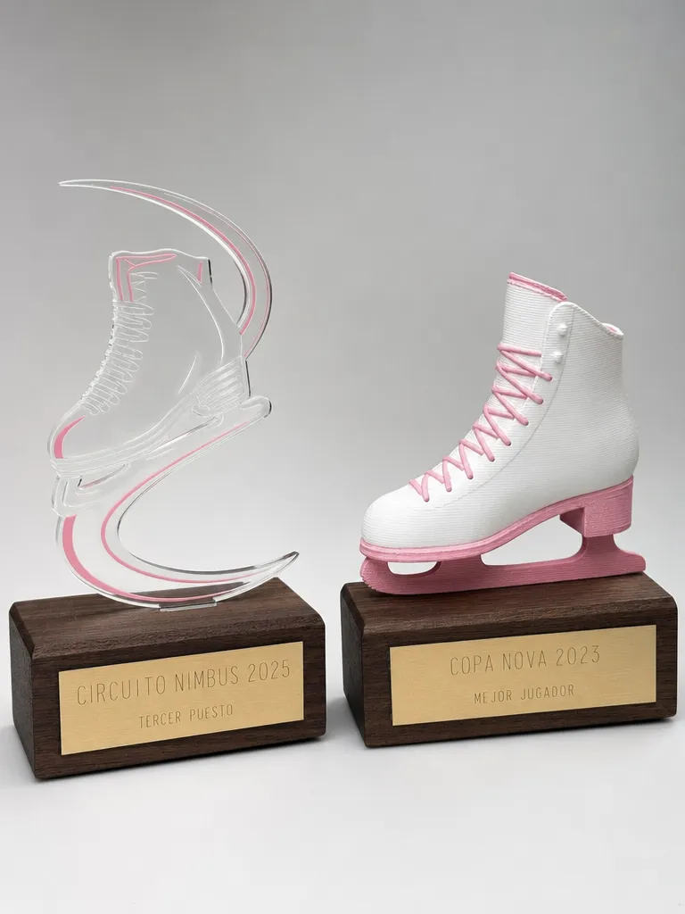 Trofeos de patinaje personalizados