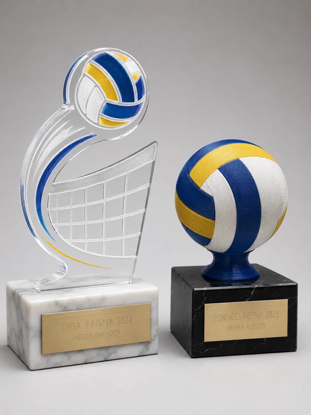 Custom volleyball trophies