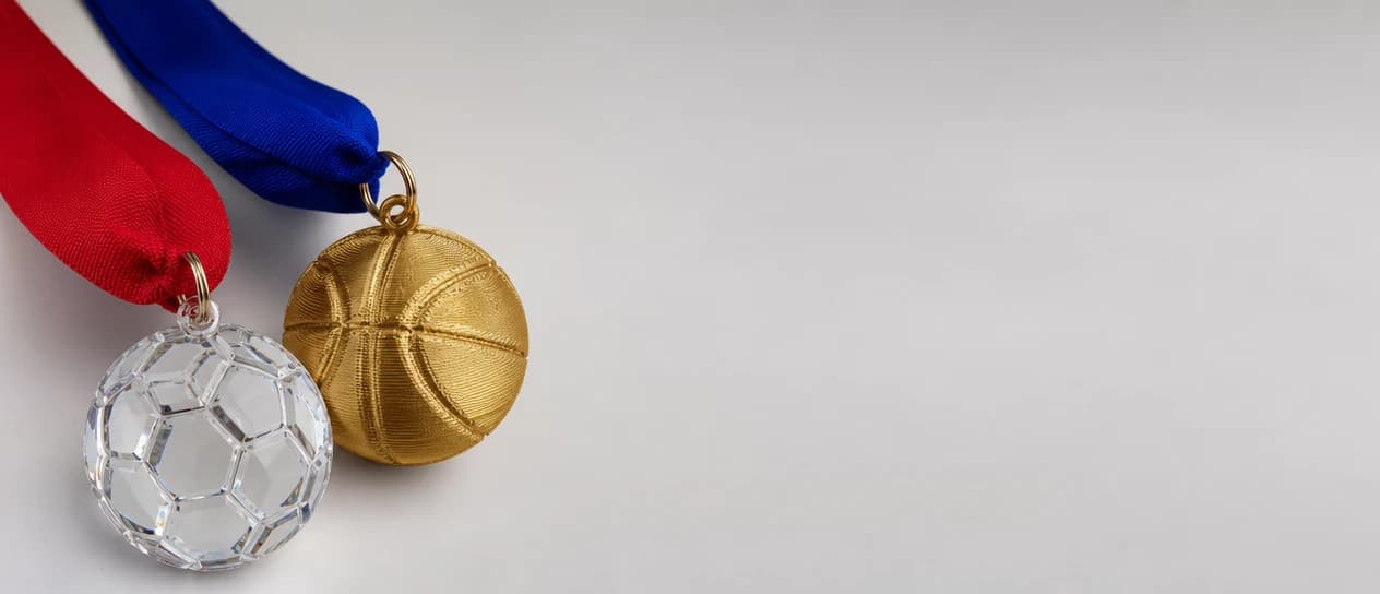 Custom sports medals