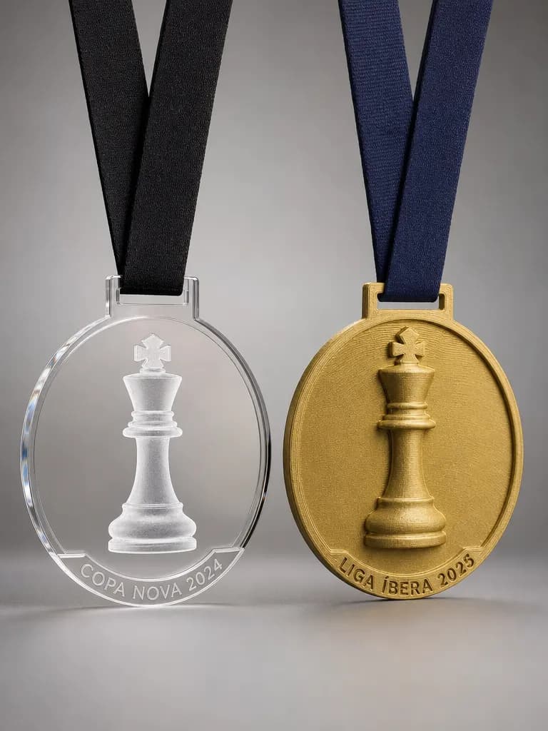 Custom chess medals