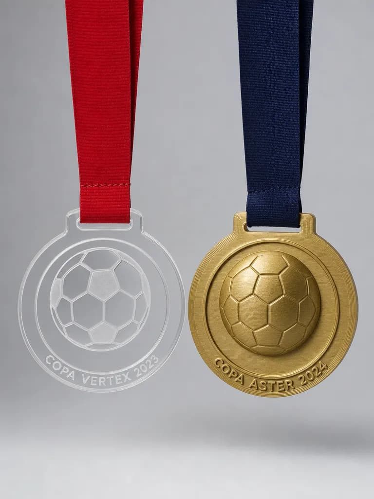 Custom football medals