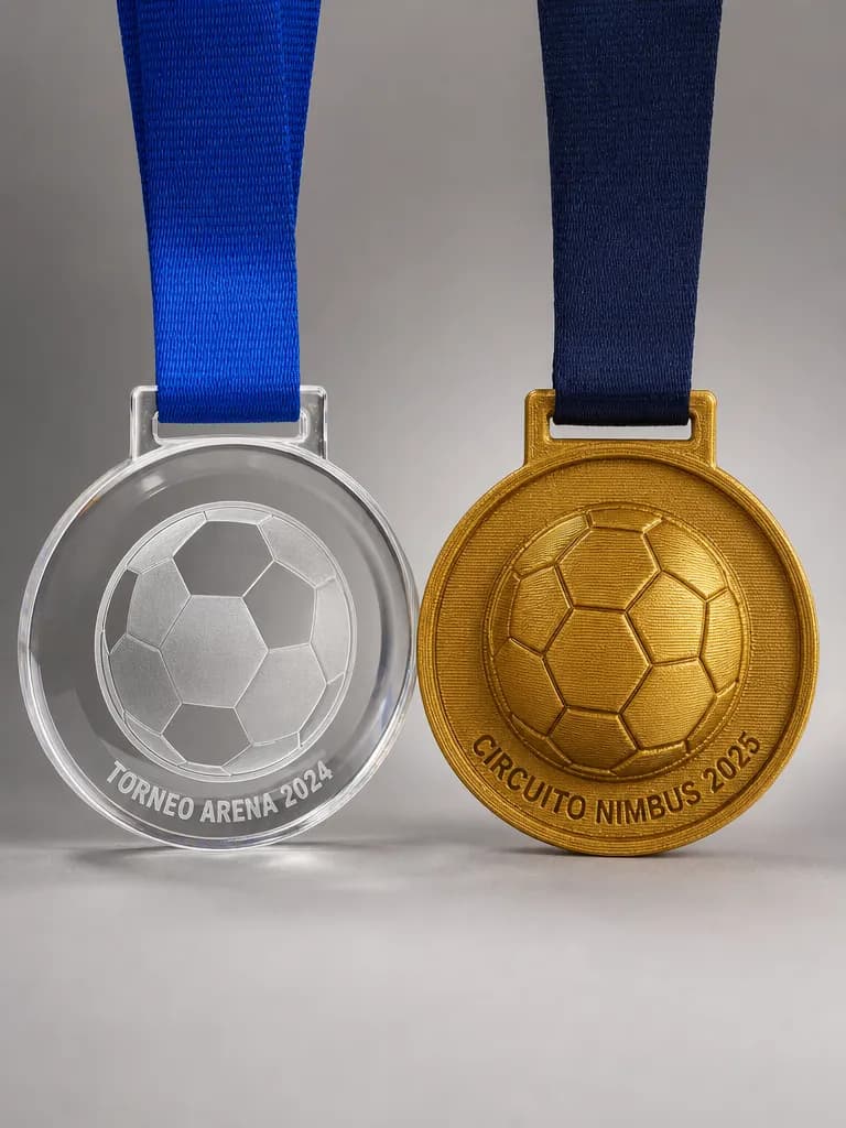 Kids football medals