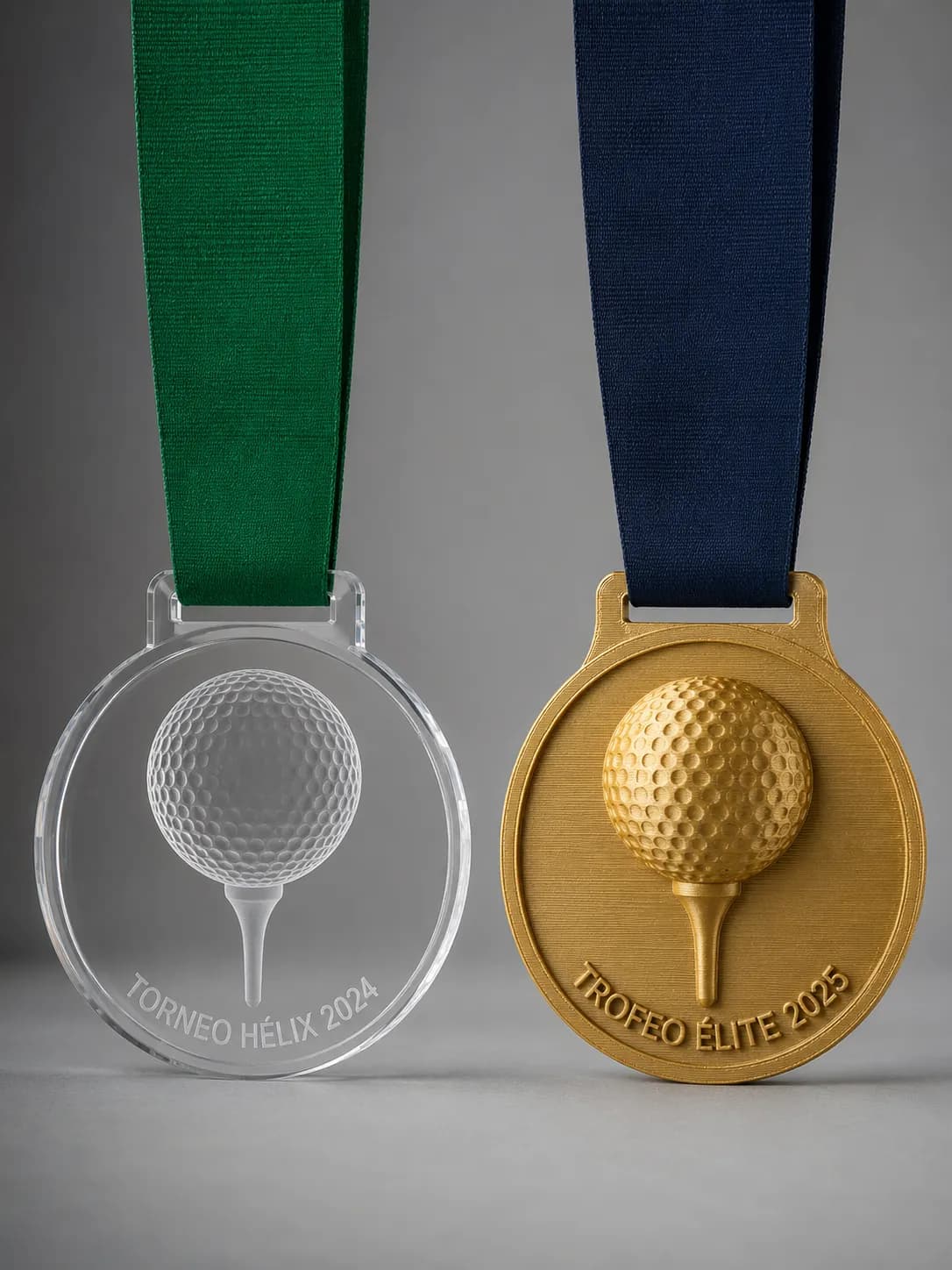Custom golf medals