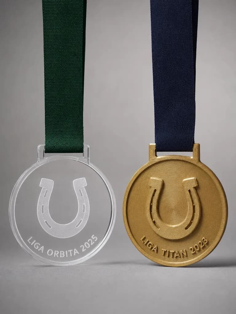Medallas de hípica personalizadas