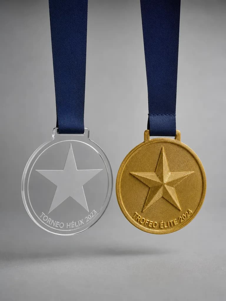 Medallas al mejor empleado personalizadas