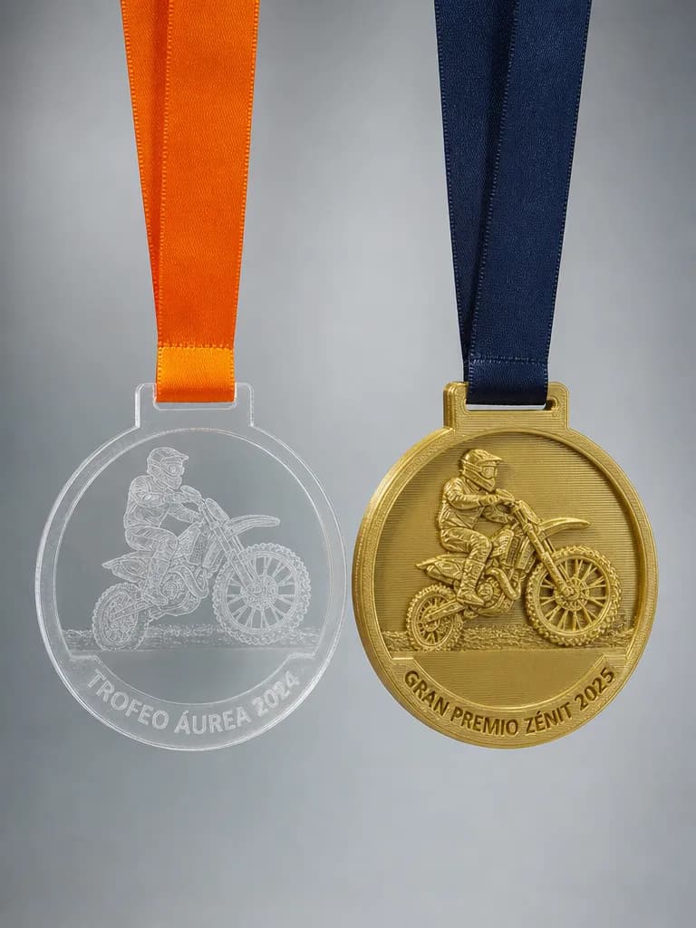 Custom motocross medals