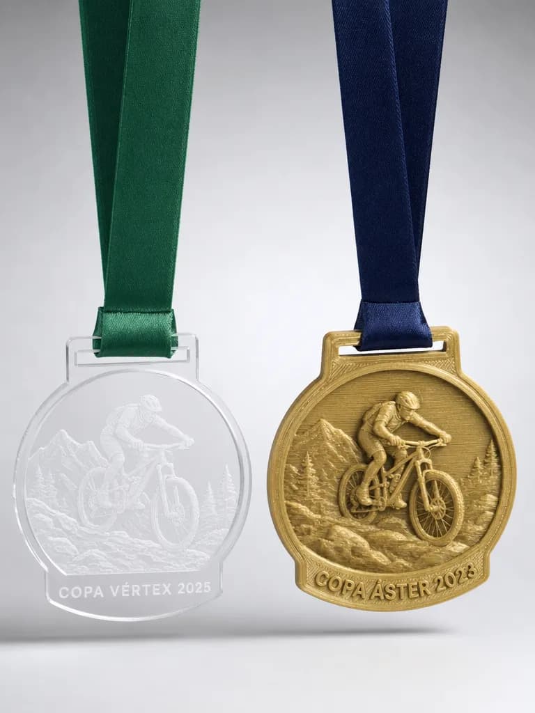 Medallas de MTB personalizadas