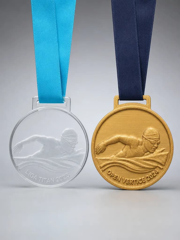 Medallas de natación personalizadas