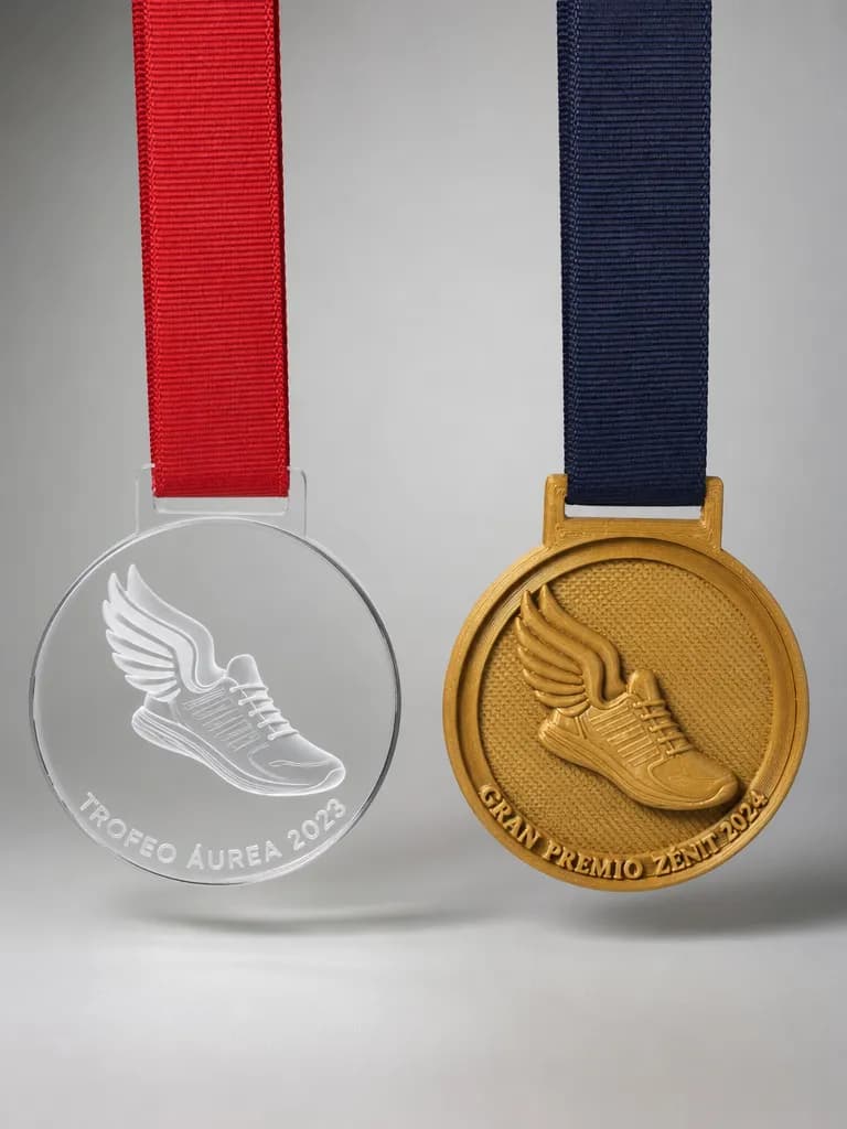 Medallas de running para carreras populares