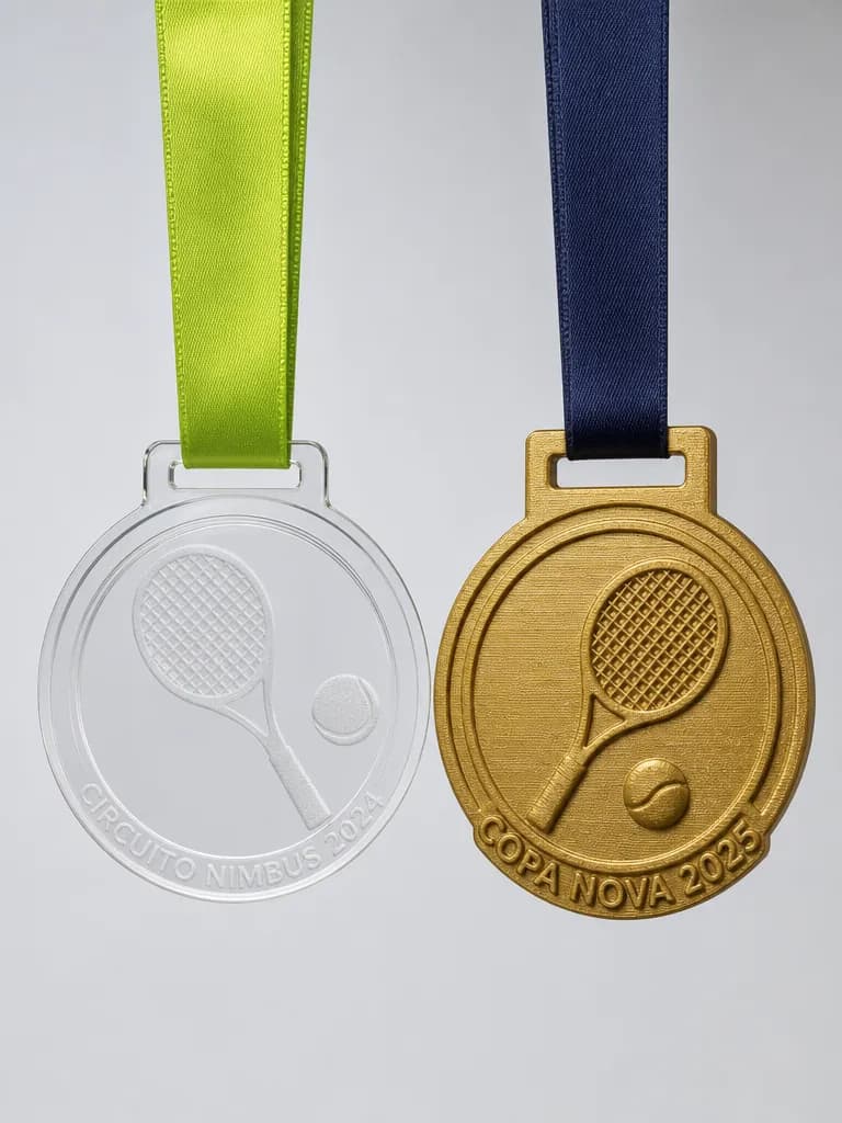 Medallas de tenis personalizadas