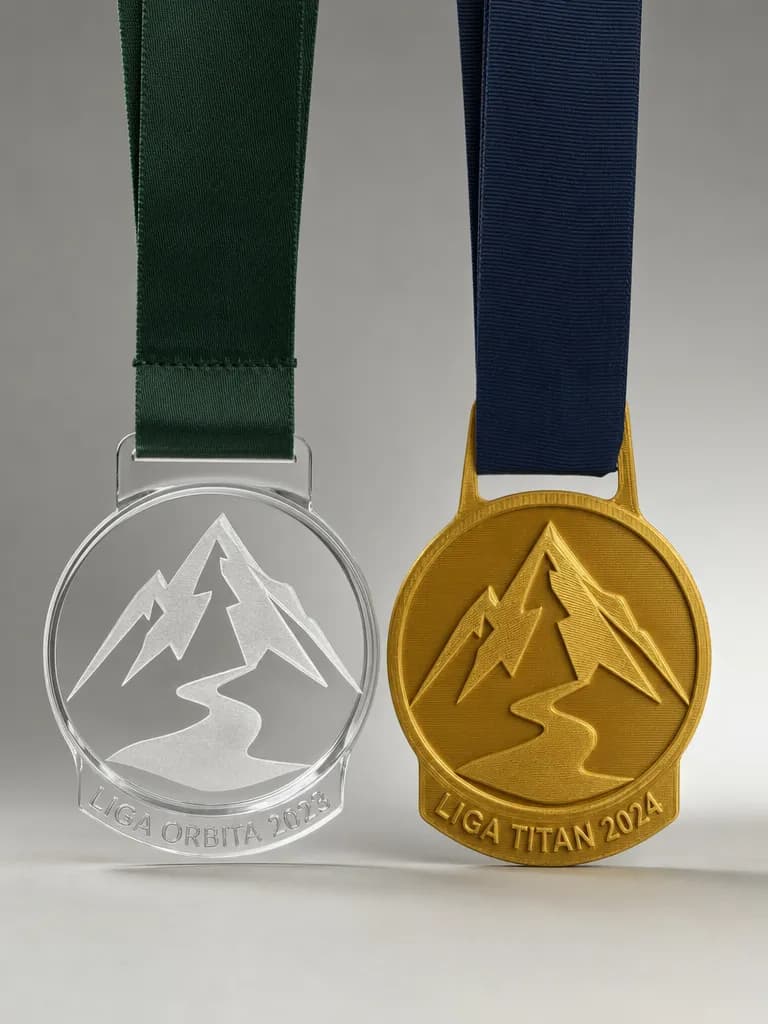 Custom trail running medals