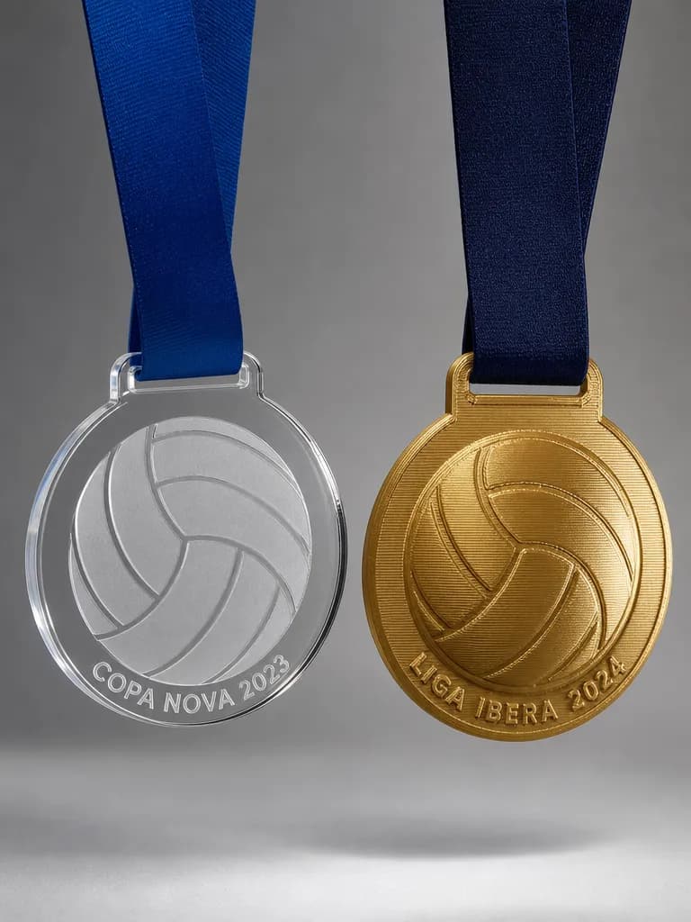 Medallas de voleibol personalizadas