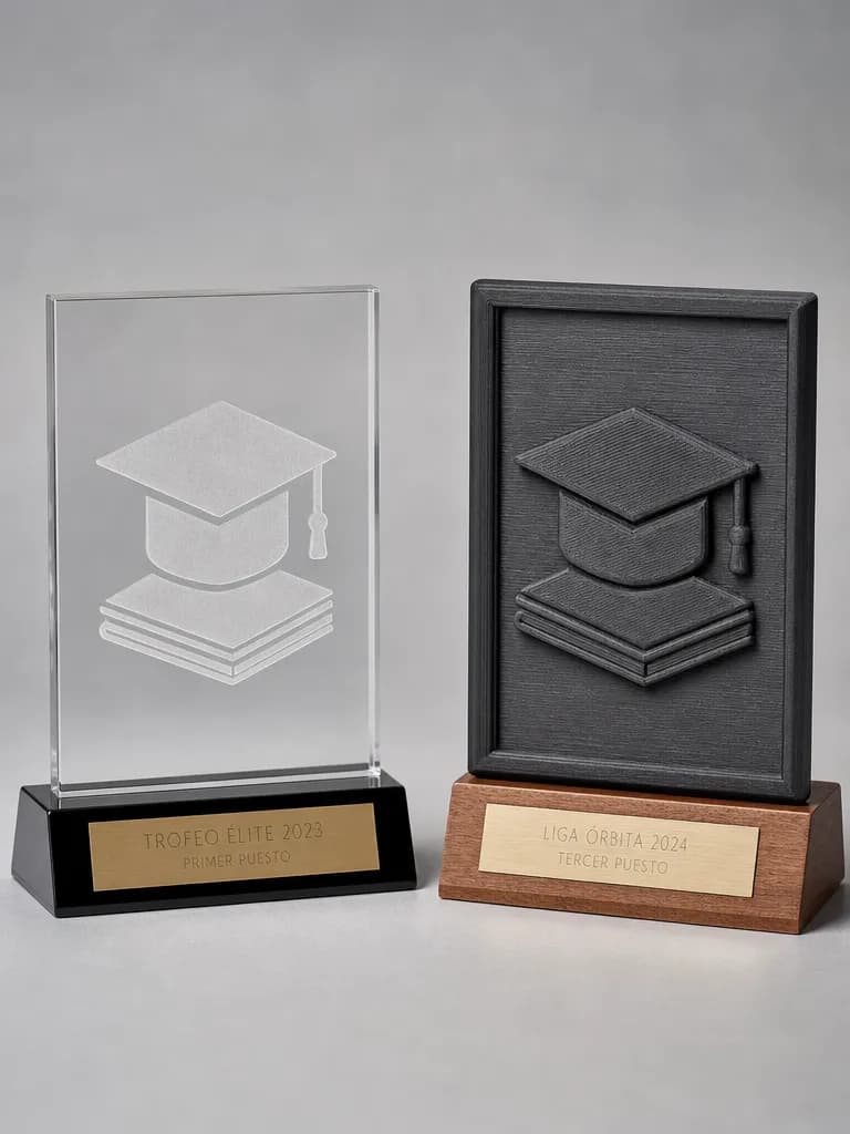 Placas de agradecimiento para profesores