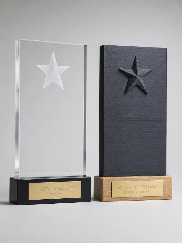 Placas de reconocimiento personalizadas